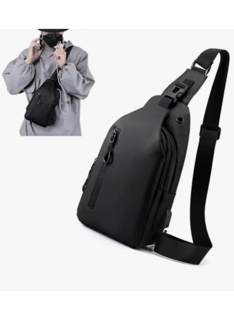 Nakhl Men's Sling Bag Chest Bag Shoulder Bags Crossbody Sling Backpack - Image 1